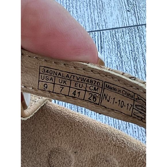 Vionic Rest Nala Sandals Womens Size 9 Tan Gold Casual Classic T Strap Cork - Picture 7 of 7